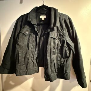 Loft Black Denim Jacket